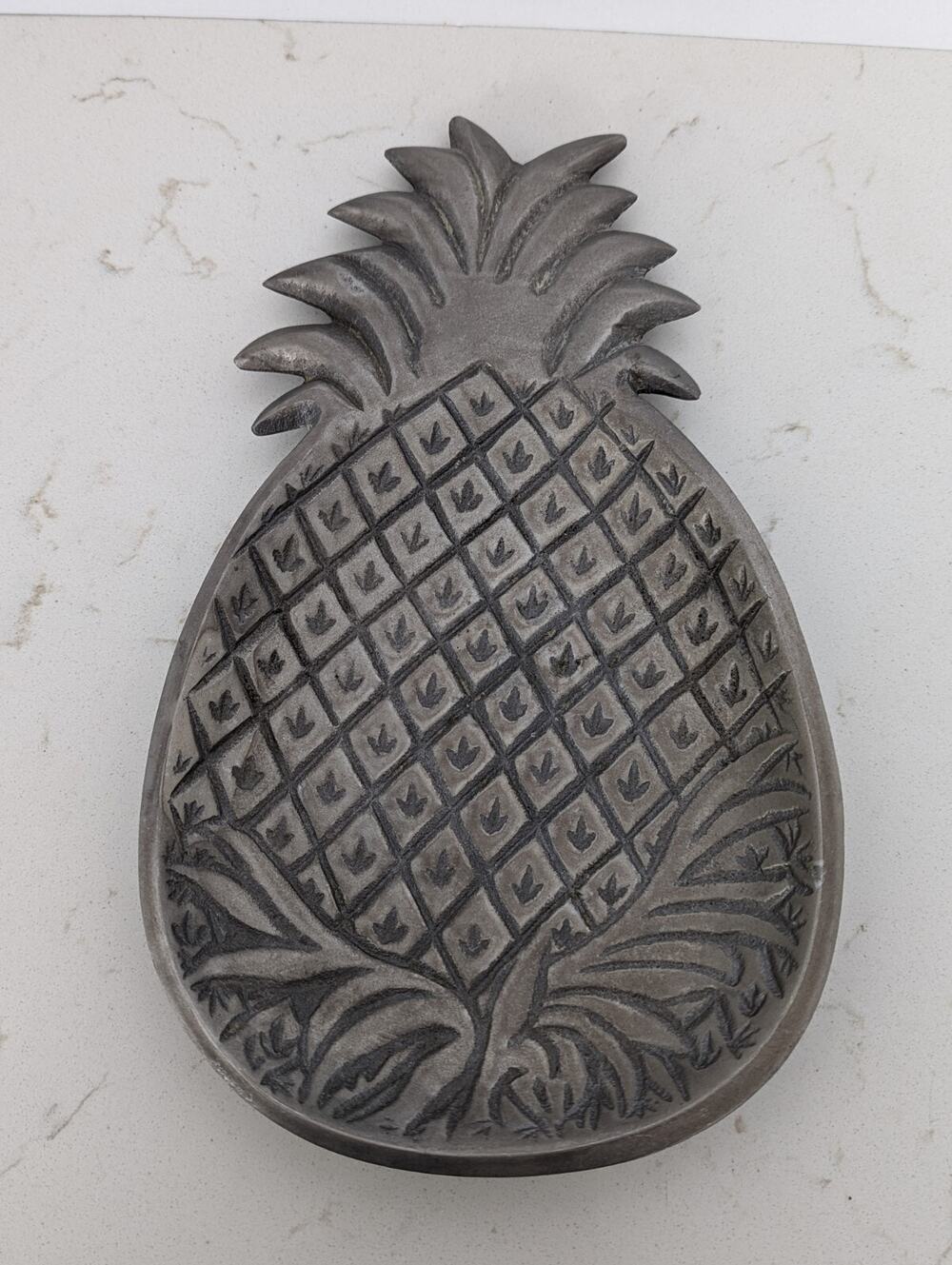 Stainless Steel Pineapple Shaped Tray Traditional Decor Grandmillennial Southern